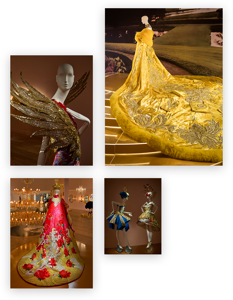 Scenes from the Guo Pei exhibition