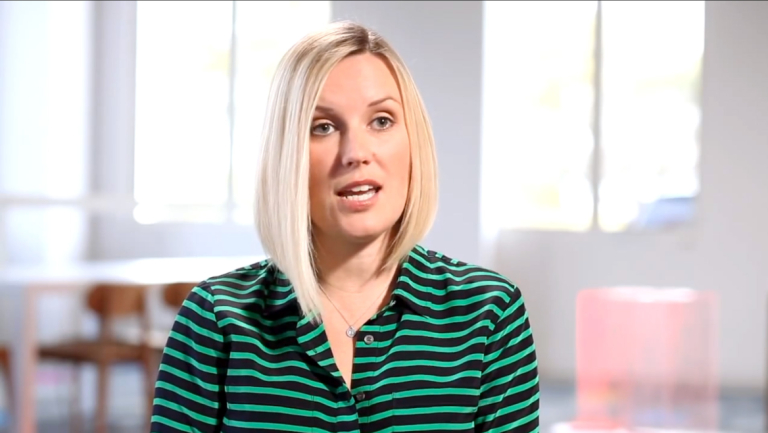 SCAD graphic design alumna Kate Aronowitz discussing value of design and opportunity