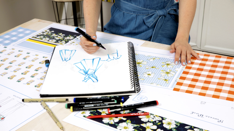 SCADpro students work on a clothing line for Draper James