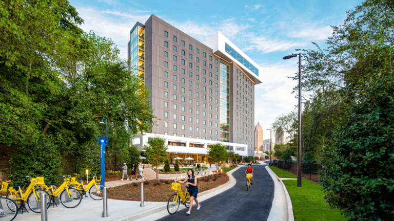 Exterior of residence hall FORTY at SCAD Atlanta