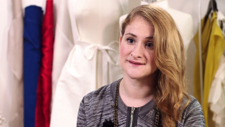 SCAD fashion alumna Audra Noyes talking about her career