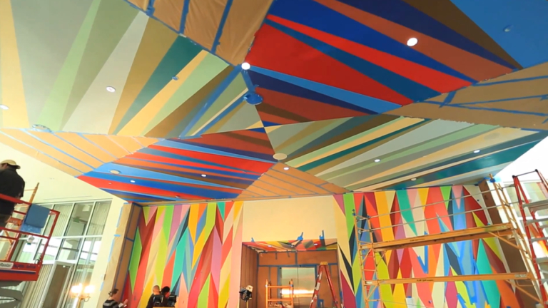 Timelapse of "Heaven's Gate" by artist Odili Donald Odita 
