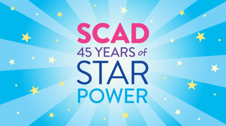 SCAD 45 anniversary branding